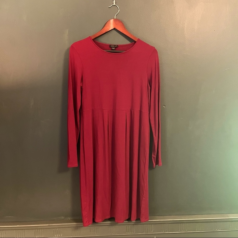 J. Jill Red Long Sleeve Dress, Sz XS
